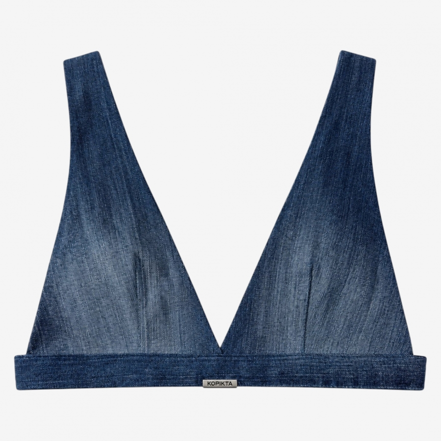 KOPIKTA DENIM BRALET