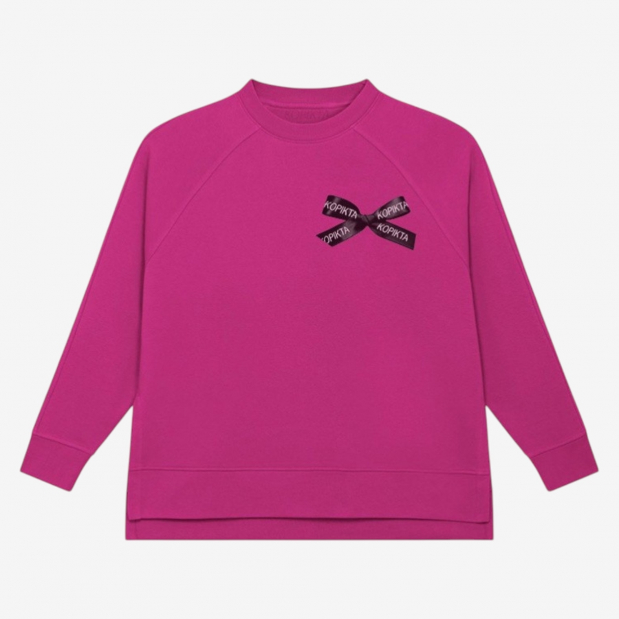 SALE BOW DETAIL SWEATSHIRT SPLIT