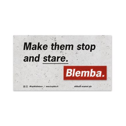 BLEMBA ATTITUDE METAL PIN