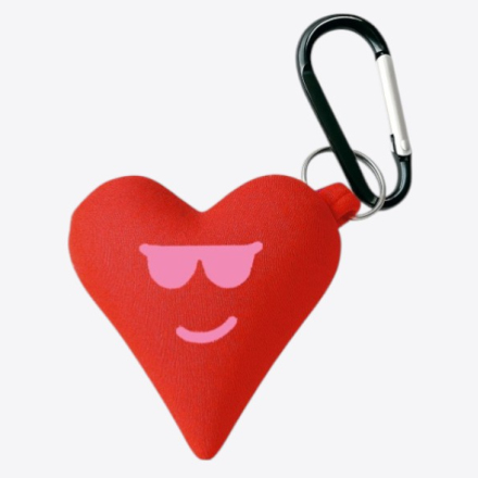 BAG CHARM HEART KOPIKTA
