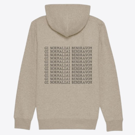 ZIP UP NORMALIAI BENDRAVOM HOODIE