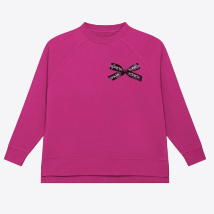 BOW DETAIL SWEATSHIRT SPLIT