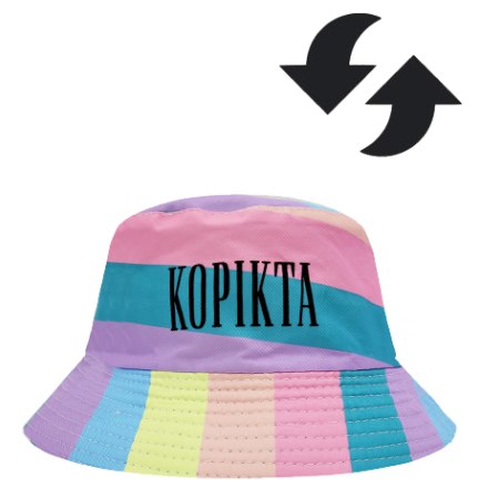 RAINBOW BUCKET HAT (TWO-SIDE)