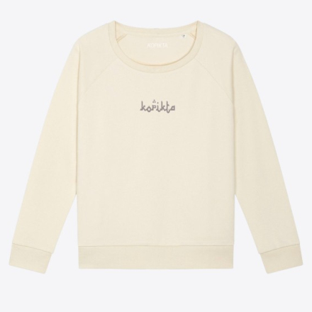 LANGUAGE SWEATSHIRT WIDE NECK