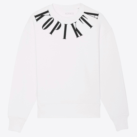 COLLAR WIDE SLEEVE SWEATSHIRT