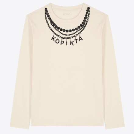 LONG SLEEVE NECKLACE TSHIRT