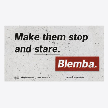 BLEMBA ATTITUDE METAL PIN