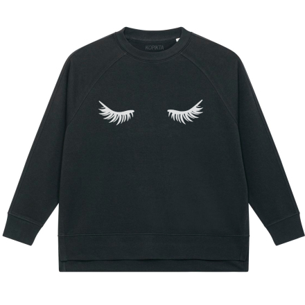 EYELASHES SWEATSHIRT SPLIT