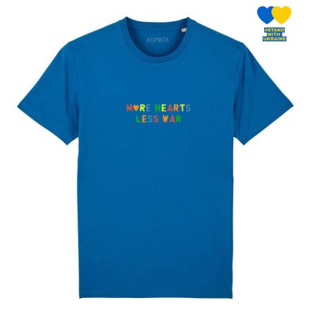 MORE HEARTS LESS WAR TSHIRT