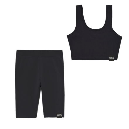 BIKER SHORTS + CROP TOP