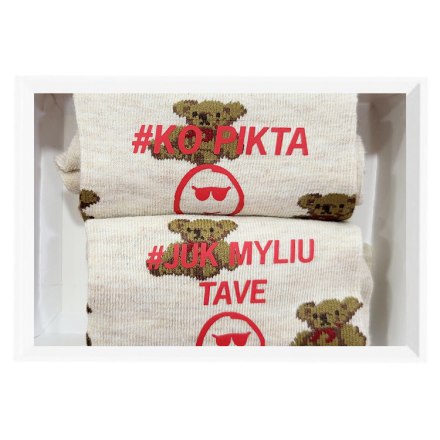 KOPIKTA TEDDY BEAR SOCKS (1 PAIR)