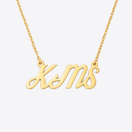 KMS GOLD STAINLESS STEEL PENDANT