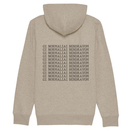 ZIP UP NORMALIAI BENDRAVOM HOODIE