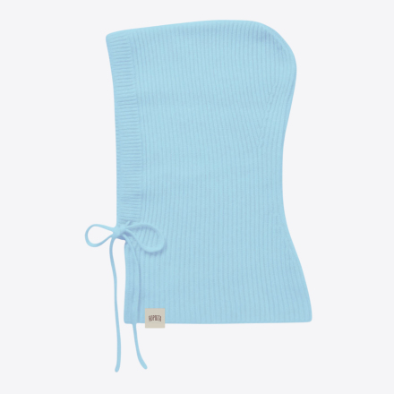 RIB-KNIT WOOL BALACLAVA