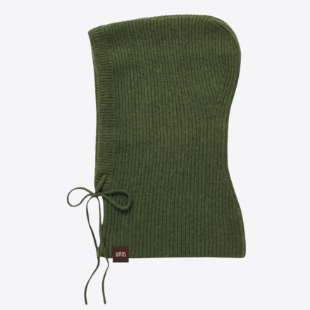 RIB-KNIT WOOL BALACLAVA