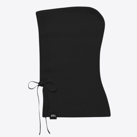 RIB-KNIT WOOL BALACLAVA