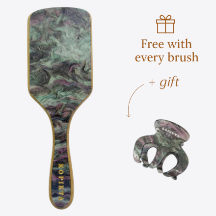 BAMBOO HAIR BRUSH + Free Gift