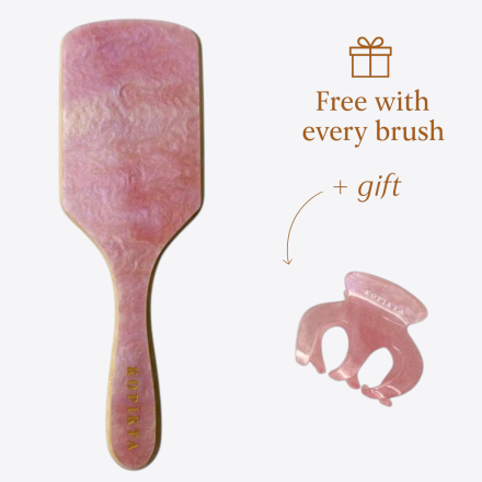 BAMBOO HAIR BRUSH + Free Gift