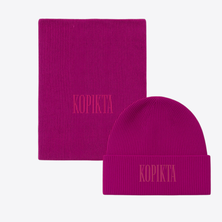 CASHMERE BEANIE + NECK WARMER