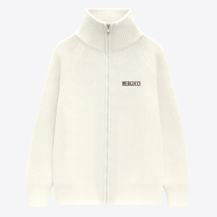 ZIP HIGH NECK SWEATER
