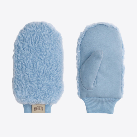 SHEARLING FAUX FUR MITTENS