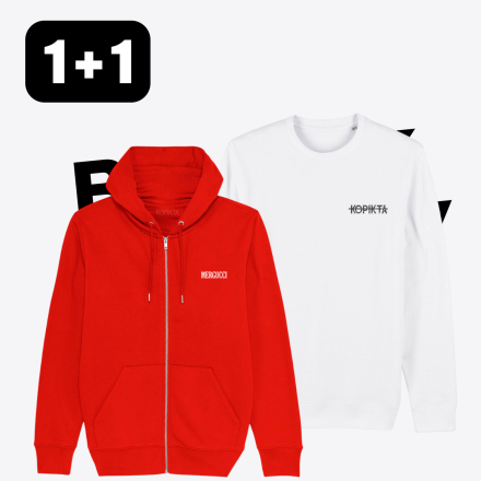 1+1 HOODIE SWEATSHIRT