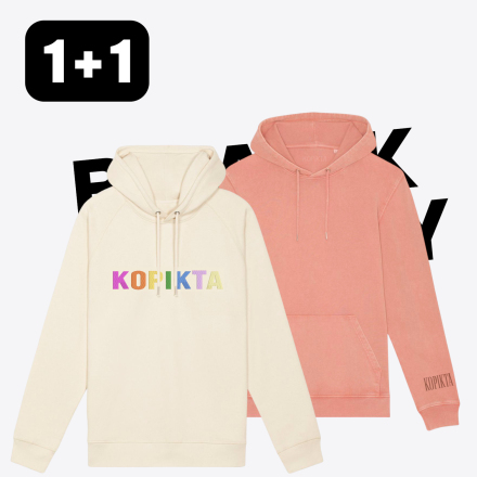 1+1 HOODIE SWEATSHIRT