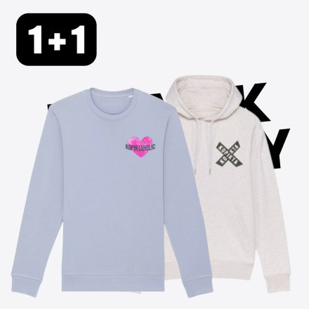 1+1 HOODIE SWEATSHIRT