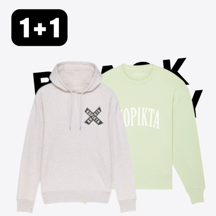 1+1 HOODIE SWEATSHIRT