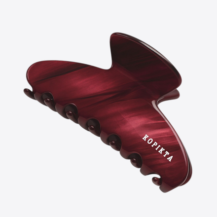 MIDI HAIR CLAW GARNET SILK 