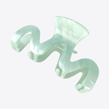 MIDI HAIR CLAW AQUA VEIL